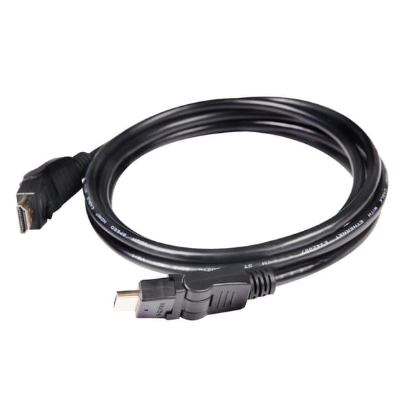 club3D HDMI-liitäntäkaapeli 2,00 m CAC-1360 High Speed ​​​​HDMI Ethernetillä, liekinkestävä musta [1x HDMI-pistoke - 1x HDMI-pistoke]