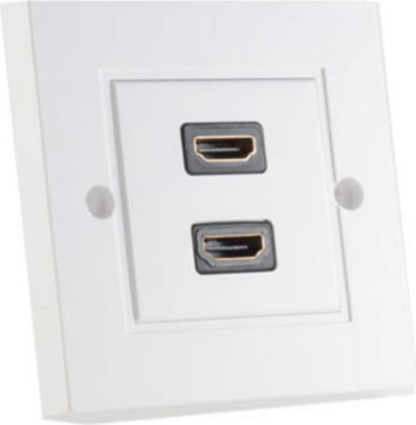 S-Conn 79500-2 2 x HDMI vitt uttag (79500-2) Vit