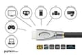 Miniatyrbillede 3 af 6: Python Series Kabel, HDMI, 1m, Sort