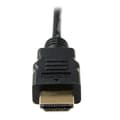 Miniatyrbild 3 av 5: StarTech.com High Speed High Speed HDMI-kabel med Ethernet - HDMI till HDMI Micro - Hane/Hane - Video/Audio/Nätverkskabel - HDMI - 34 AWG - HDMI 19-pi