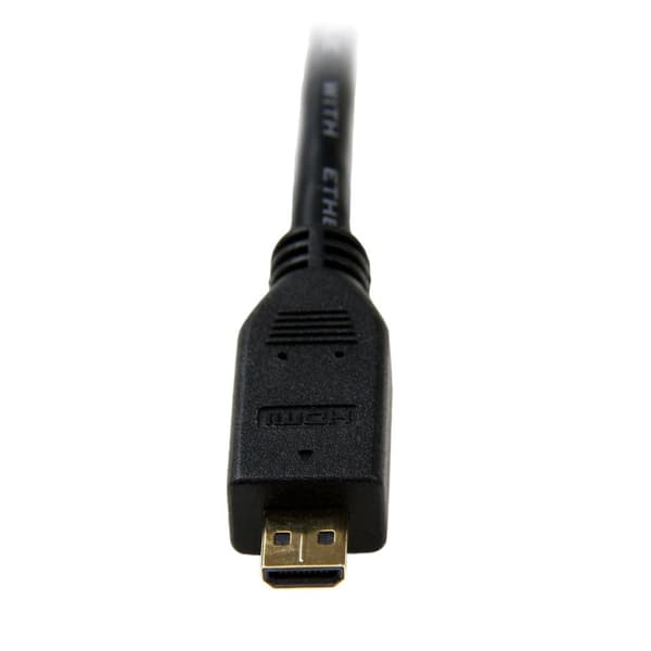 StarTech.com High Speed High Speed HDMI-kabel med Ethernet - HDMI till HDMI Micro - Hane/Hane - Video/Audio/Nätverkskabel - HDMI - 34 AWG - HDMI 19-pi