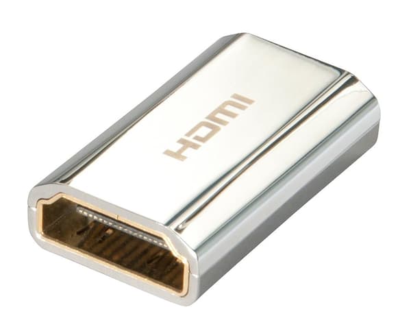 Lindy CROMO - Video-/lydkobler - HDMI - HDMI 19 pin (F) - HDMI 19 pin (F) - skærmet (41509)