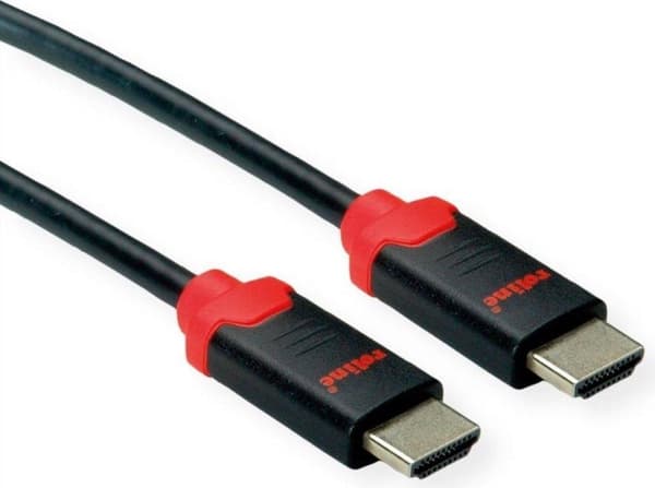 10K Ultra High Speed HD HDMI 2.1 kabel 2 meter Sort-Rød