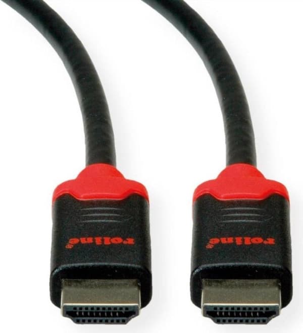 10K Ultra High Speed HD HDMI 2.1 kabel 2 meter Sort-Rød