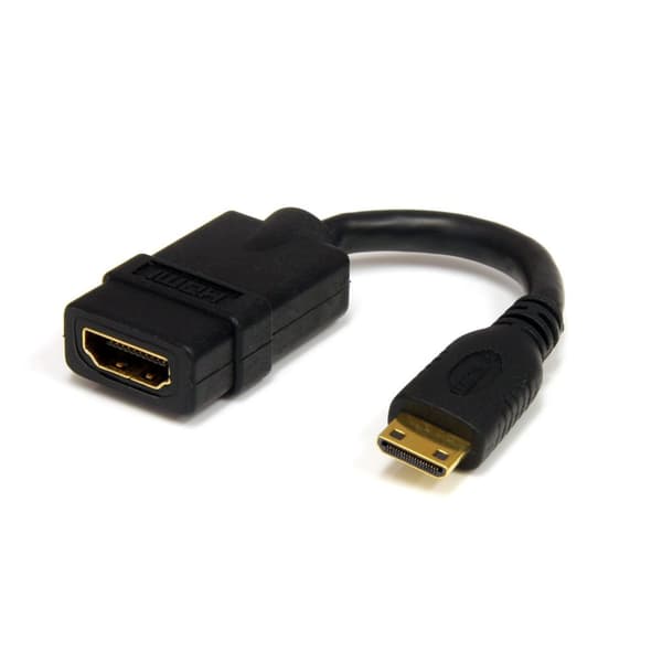 StarTech.com 12 cm højhastigheds HDMI®-kabel - HDMI til HDMI Mini - Hun/han - HDMI til Mini HDMI Adapterkabel