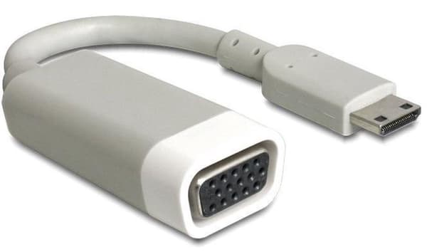DeLOCK Premium Mini HDMI till VGA-adapter - kompakt / grå - 0,15 meter
