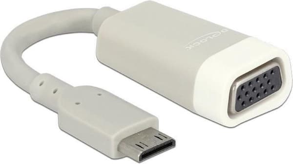DeLOCK Premium Mini HDMI til VGA adapter - kompakt / grå - 0,15 meter
