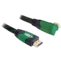 Delock kabel højhastigheds HDMI med Ethernet - HDMI A han > HDMI A han vinklet 4K 5 m (82954)