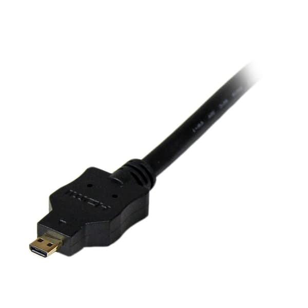 StarTech.com 1m Micro HDMI–DVI-kaapeli – Micro HDMI–DVI-sovitinkaapeli – Micro HDMI Type-D Laitteesta DVI-D:hen yksilinkkinen näyttö/näyttö/projektori