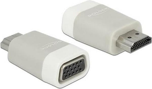 DeLOCK Premium HDMI till VGA-adapter - kompakt / grå
