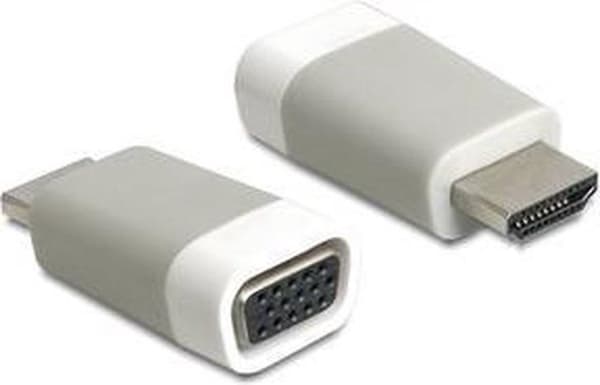 DeLOCK Premium HDMI till VGA-adapter - kompakt / grå
