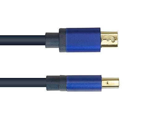 Good Connections® SmartFLEX DisplayPort 1.4 till Mini DisplayPort-kabel - 8K UHD-2 / 4K UHD - KOPPARLEDARE, aluminiumhölje - MYCKET FLEXIBEL - mörkblå