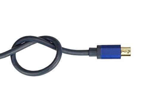 Good Connections® SmartFLEX DisplayPort 1.4 till Mini DisplayPort-kabel - 8K UHD-2 / 4K UHD - KOPPARLEDARE, aluminiumhölje - MYCKET FLEXIBEL - mörkblå