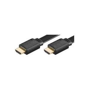 MicroConnect - HDMI med Ethernet-kabel - HDMI (M) til HDMI (M) - 1,5 m - sort - flad
