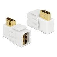 DeLOCK Keystone modul - modulær slot (kobling) - HDMI - hvid (86359)