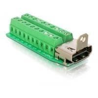 DeLOCK adapter HDMI stik > klemrække 20pin