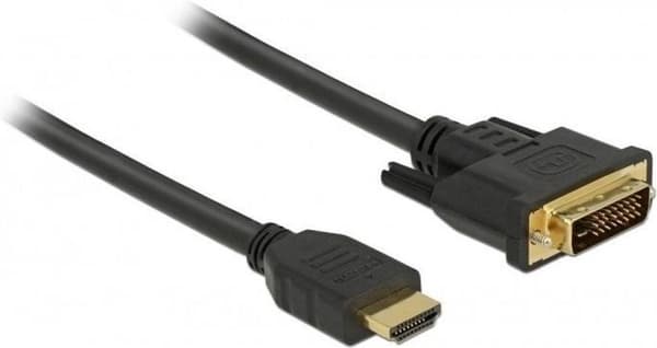 DeLOCK Premium DVI-D Dual Link - HDMI kabel / sort - 2 meter