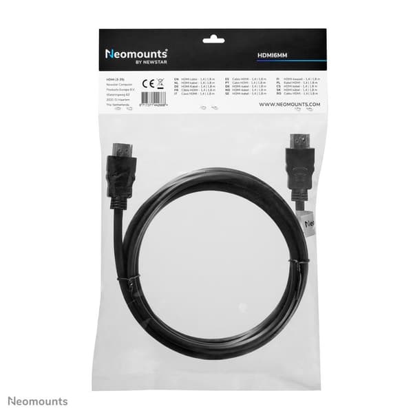 Neomounts by Newstar HDMI 14-kabel, höghastighet, HDMI 19-stift M/M, 1,8 meter