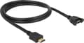 Miniatyrbild 3 av 9: DeLOCK HDMI (m) - HDMI (v) inbyggd adapter - version 1.4 (4K 30Hz) - 1 meter