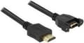 Miniatyrbild 9 av 9: DeLOCK HDMI (m) - HDMI (v) inbyggd adapter - version 1.4 (4K 30Hz) - 1 meter