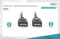 Miniatyrbillede 3 af 6: DIGITUS - HDMI med Ethernet-kabel - HDMI (M) til HDMI (M) - 2,0m - sort - 4K-understøttelse (DB-330123-020-S)