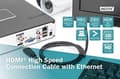 Miniatyrbillede 5 af 6: DIGITUS - HDMI med Ethernet-kabel - HDMI (M) til HDMI (M) - 2,0m - sort - 4K-understøttelse (DB-330123-020-S)