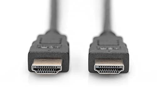 DIGITUS - HDMI med Ethernet-kabel - HDMI (M) til HDMI (M) - 2,0m - sort - 4K-understøttelse (DB-330123-020-S)