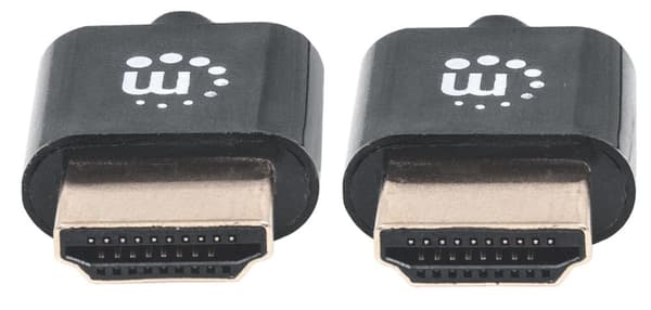 Manhattan HDMI-kabel 0,50 m 394406 Sort [1x HDMI-stik - 1x HDMI-stik]