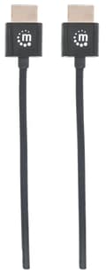 Miniatyrbillede 4 af 5: Manhattan HDMI-kabel 0,50 m 394406 Sort [1x HDMI-stik - 1x HDMI-stik]