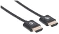 Miniatyrbillede 2 af 5: Manhattan HDMI-kabel 0,50 m 394406 Sort [1x HDMI-stik - 1x HDMI-stik]