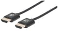 Miniatyrbillede 1 af 5: Manhattan HDMI-kabel 0,50 m 394406 Sort [1x HDMI-stik - 1x HDMI-stik]