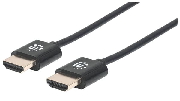 Manhattan HDMI-kabel 0,50 m 394406 Sort [1x HDMI-stik - 1x HDMI-stik]