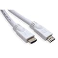 Pikkukuva 1 / 4: Hyvät yhteydet Nopea HDMI-kaapeli kullatuilla Ethernet-liittimillä 2 m valkoinen