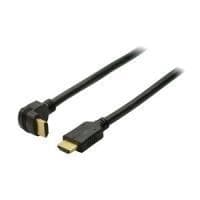 Shiverpeaks BASIC-S - HDMI med Ethernet-kabel - HDMI (S) vinklet ned til HDMI (S) lige - 2,0m - skærmet - sort - støbt, 4K-understøttelse (BS77472-5)