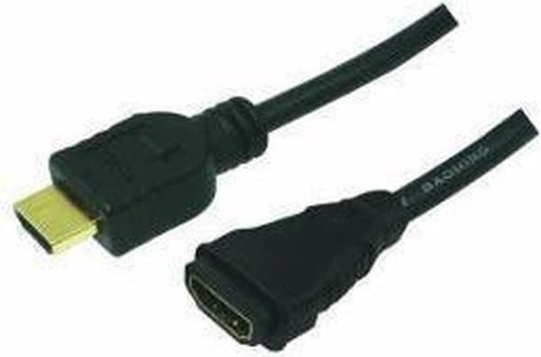 LogiLink - 1,4 High Speed ​​​​HDMI-jatkokaapeli - 2 m - Musta