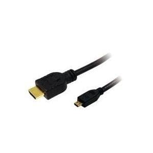 Logilink High Speed med Ethernet - video/lyd/netværkskabel - HDMI - HDMI, 19-benet (M) - 19-benet mikro-HDMI (M) - 2 m (CH0032)