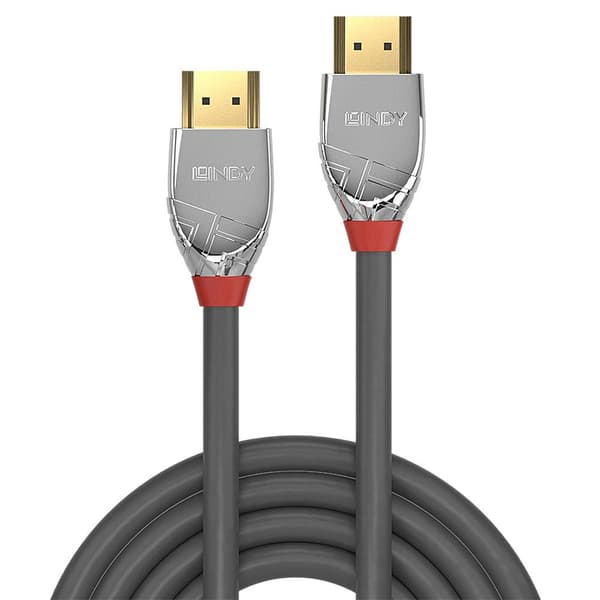 LINDY 37871 1m højhastigheds HDMI-kabel, Cromo Line antracit