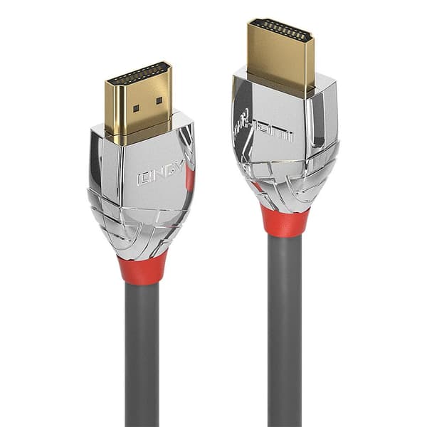 LINDY 37871 1m højhastigheds HDMI-kabel, Cromo Line antracit