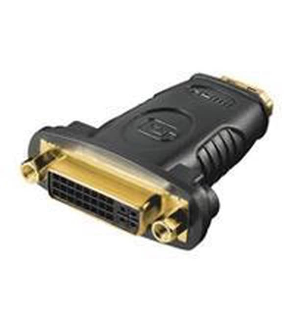 Goobay Premium HDMI (v) - DVI-I Dual Link (v) -sovitin / musta