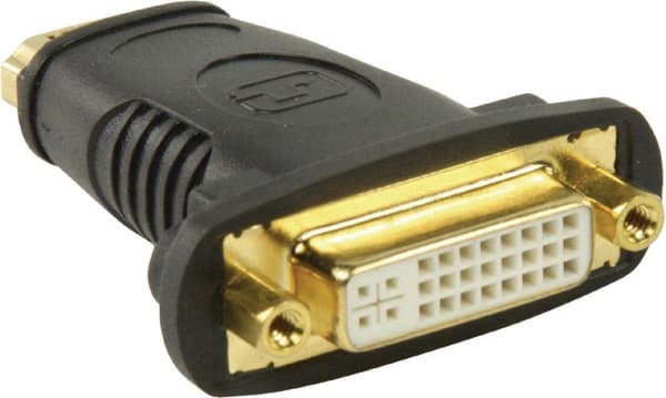 Goobay Premium HDMI (v) - DVI-I Dual Link (v) Adapter / Sort