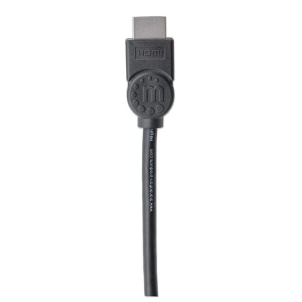 Manhattan - Video/Audio/Netværkskabel - HDMI - HDMI 19-pin (M) - HDMI 19-pin (M) - 5,0m - skærmet - Sort (323239)