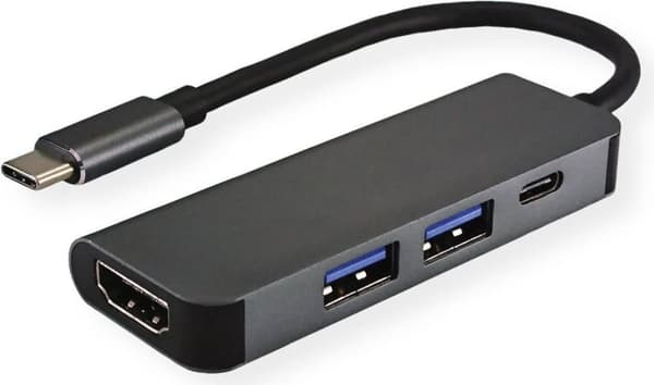 Värde 12.99.1042 Interface Hub USB 3.2 Gen 1 (3.1 Gen 1) Typ-C Svart (12.99.1042)