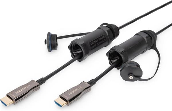 Digitus AK-330130-300-S, 30 m, HDMI Type A (vakio), HDMI Type A (vakio), 4096 x 2560 pikseliä, 3D, musta
