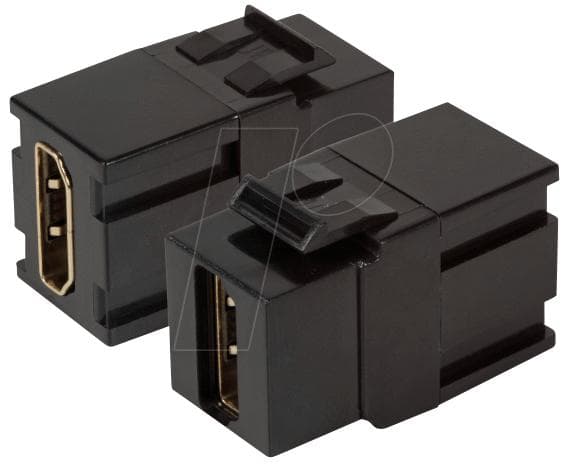 EFB-Electronics EFB Keystone installationsadapter HDMI A - A, svart (EB520V2)