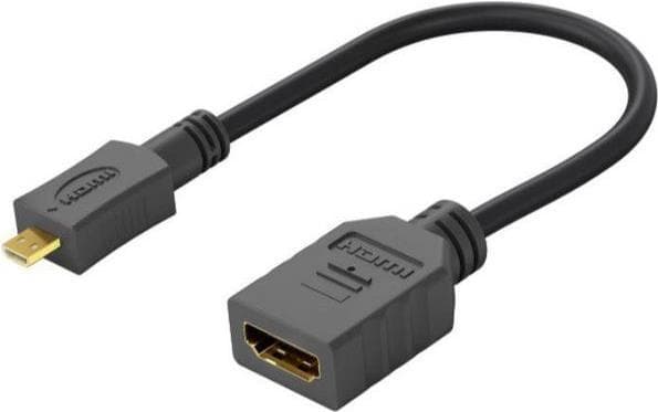 Microconnect HDM19F19MMC kabeladapter HDMI HDMI Type D (mikrofon) Sort (HDM19F19MMC)