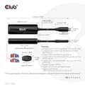 Miniatyrbild 6 av 11: CLUB3D USB Gen2 Type-C till HDMI™ 8K60Hz eller 4K120Hz HDR10+ med DSC1.2 med Power Delivery 3.0 Active Adapter M/F