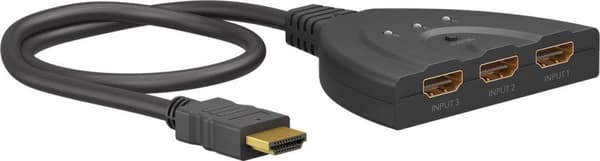 Goobay HDMI™ omskifterboks 3 til 1 (4K @ 30 Hz) (58487)
