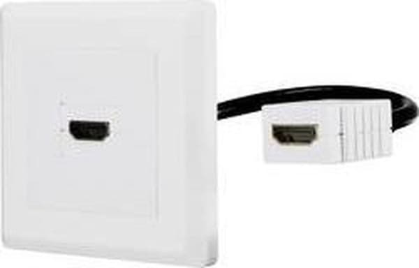 Renkforce RF-4538136 HDMI Adapter [1x HDMI-stik - 1x HDMI-stik] Hvidguldbelagte stikkontakter 15,00 cm