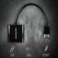 Miniatyrbild 5 av 10: Axagon RVH-VGN videokabeladapter 0,17 m HDMI Typ A (Standard) VGA (D-Sub) Svart