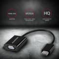 Miniatyrbild 2 av 10: Axagon RVH-VGN videokabeladapter 0,17 m HDMI Typ A (Standard) VGA (D-Sub) Svart